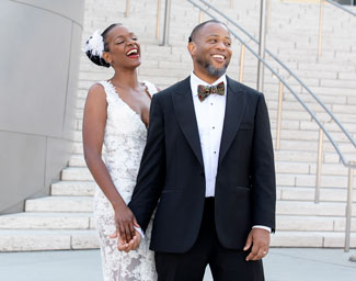 Malik And and new bride Kelsey Wedding Photo