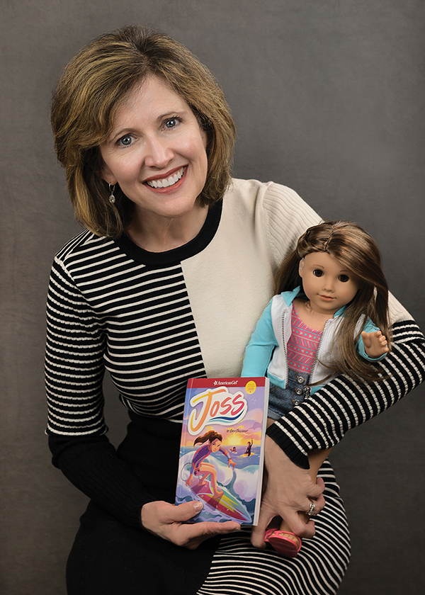 Barbara Kelley with Joss Kendrick doll