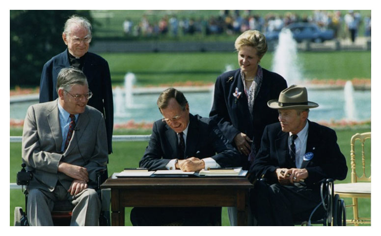 President Bush signing ADA bill