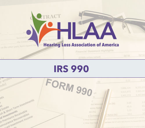 IRS 990 Tax Statement HLAA