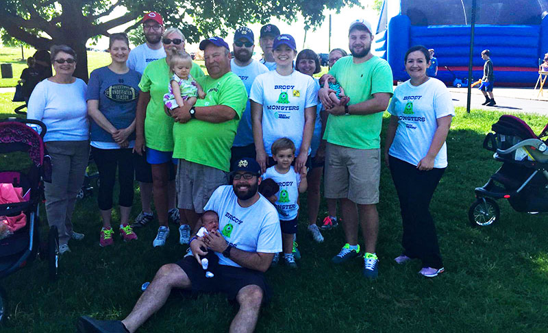 Brody Monsters Walk4Hearing group picture