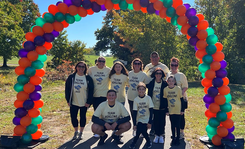 Team Adeline picture at the Walk4Hearing