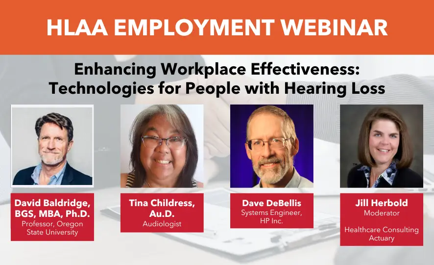 Enhancing workplace effectiveness webinar of panelists and moderator