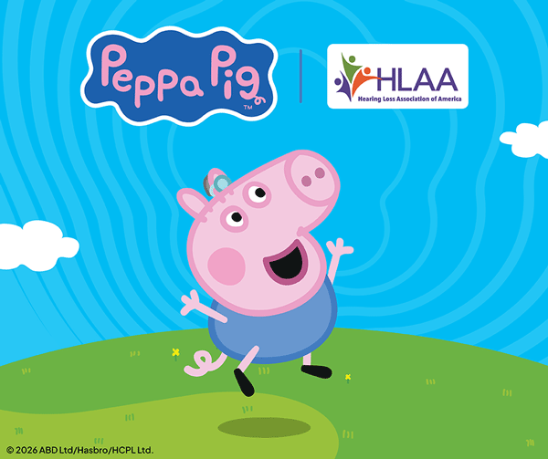 Hasbro Pegga Pig celebrating new partnership with HLAA